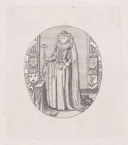 Mary, Queen of Scots by Marten Baes, print, 1800-1900