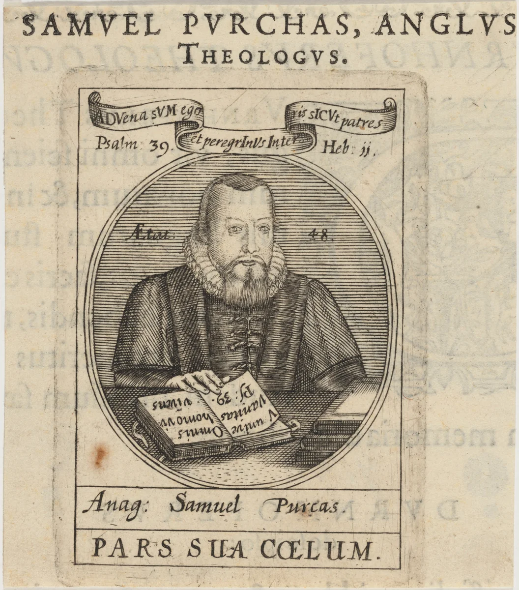 Samuel Purchas by Unknown 19th Century, print, 1624