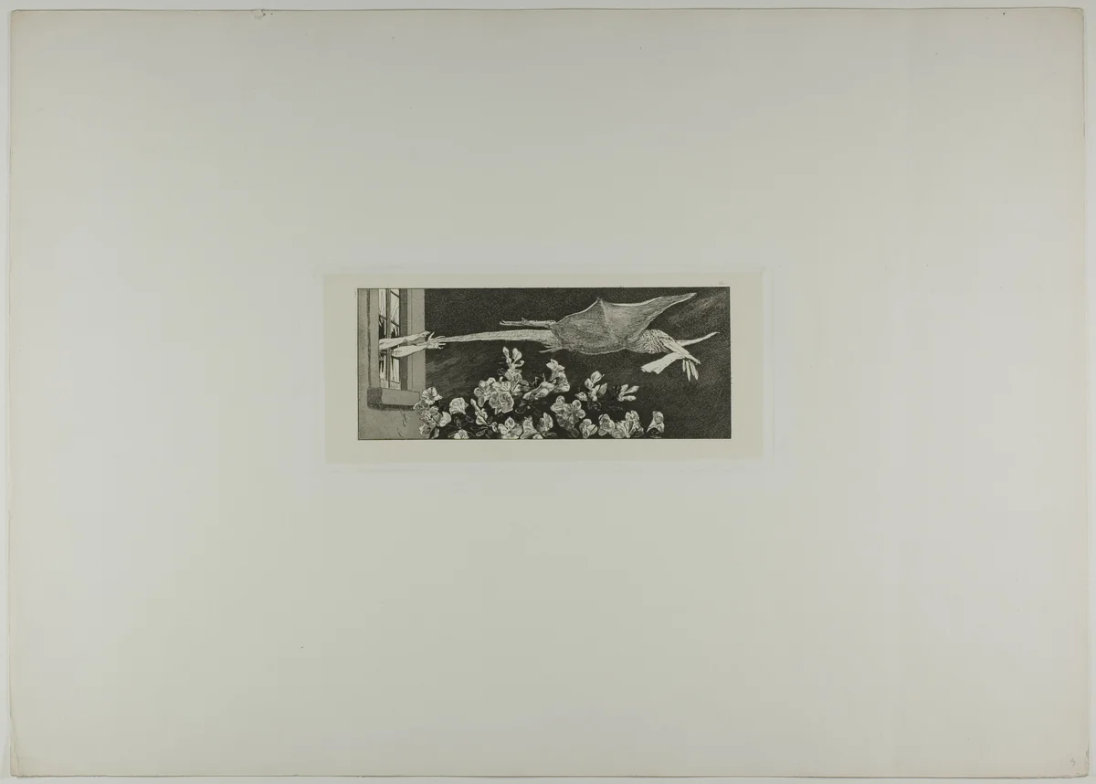 Abduction, plate nine from A Glove by Max Klinger, print, 1881