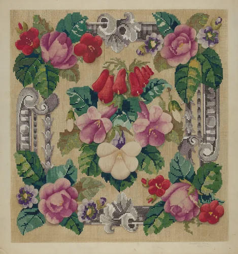 Chair Seat by Samuel O. Klein, index of american design, 1937