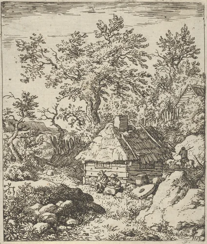 The Millstone near the Cask by Allart van Everdingen, print, 1621-1675