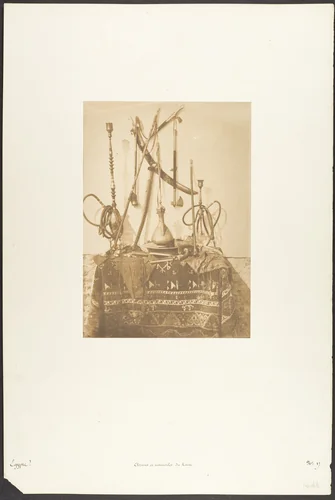 Armes et ustensiles du Kaire by Maxime Du Camp, photograph, 1850
