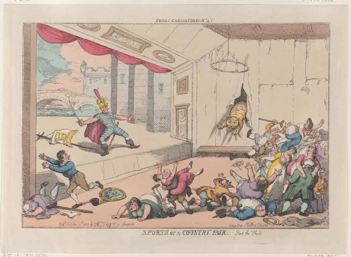 Sports of a Country Fair, Part the Third by Thomas Rowlandson, print, 1810