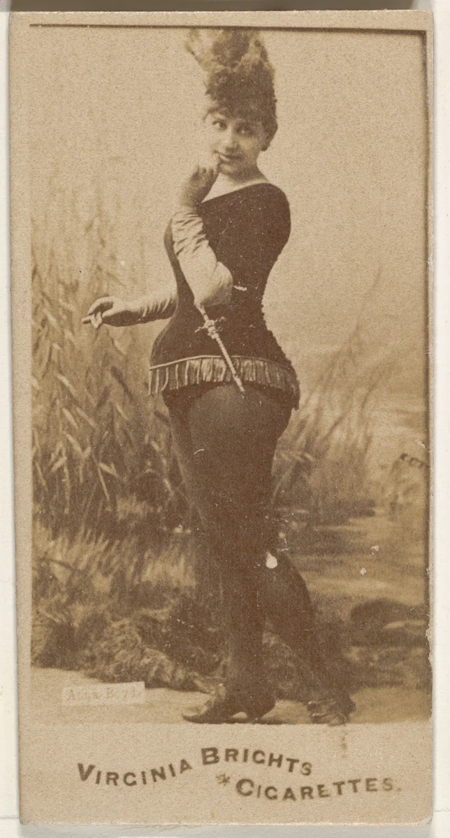 From the Actors and Actresses series (N45, Type 1) for Virginia Brights Cigarettes by Allen & Ginter, photograph, 1885-1891