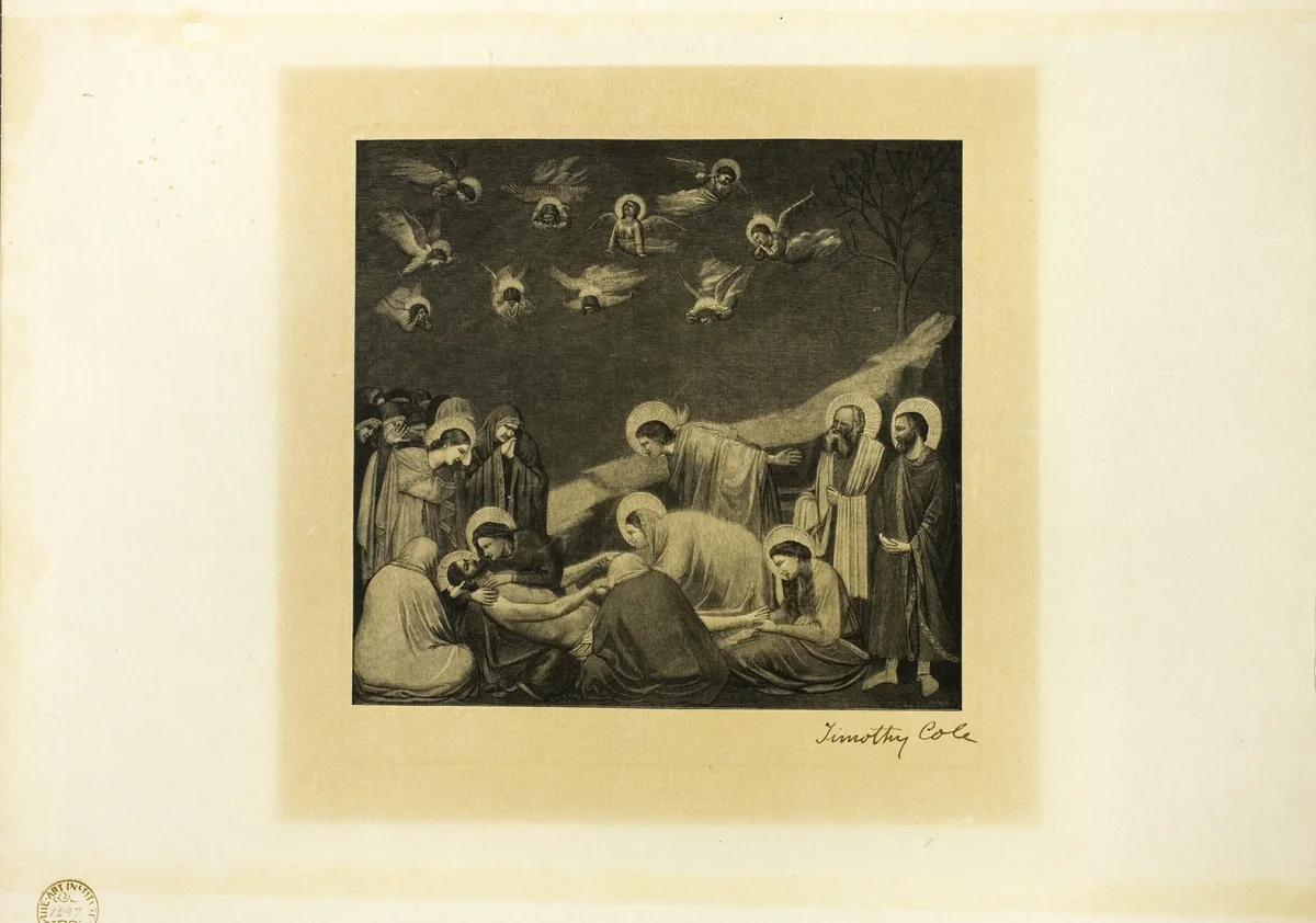 The Entombment by Timothy Cole, print, 1877