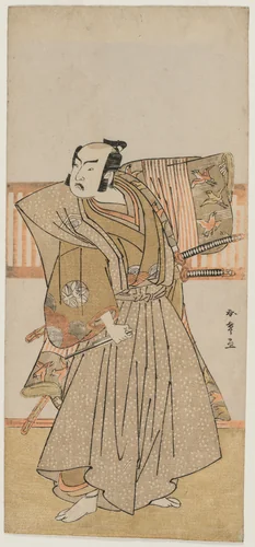 Ichimura Uzaemon IX as Soga no Juro by Katsukawa Shunshô (勝川春章), print, 1774-1777