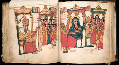 Bound Manuscript: The Miracles of Mary (Te'amire Maryam) by Gondar, manuscript, 1667-1706