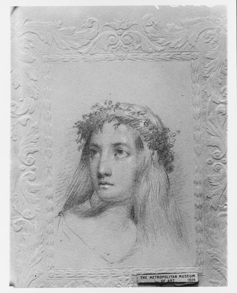 Ophelia (from McGuire Scrapbook) by Cephas Giovanni Thompson, artwork, 1809-1888