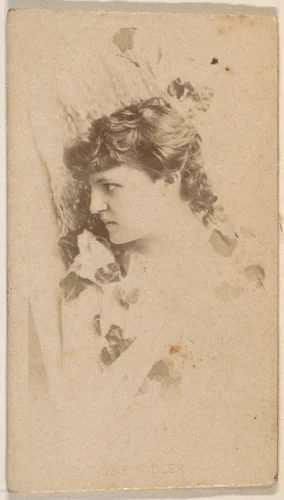 Josie Sadler, from the Actresses series (N245) issued by Kinney Brothers to promote Sweet Caporal Cigarettes by Kinney Brothers Tobacco Company, photograph, 1890