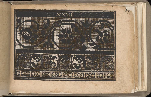 Schön newes Modelbuch (Page 34r) by Sigismundus Latomus, book, 1608