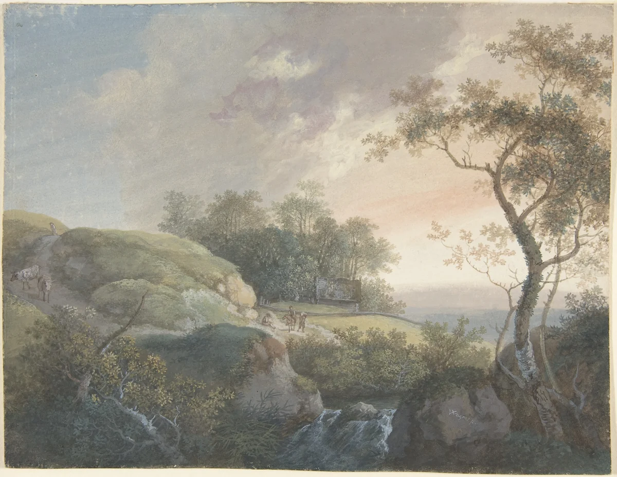 The Morning by Johann Georg Wagner, drawing, 1732-1767