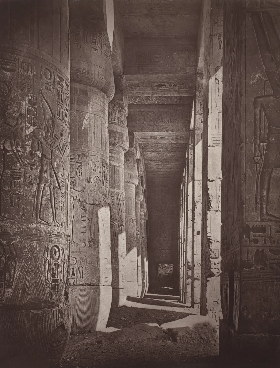 Northern Corridor of the Grand Court by William de Wiveleslie Abney, photograph, 1876