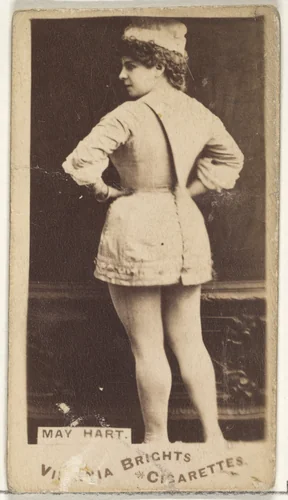May Hart, from the Actors and Actresses series (N45, Type 1) for Virginia Brights Cigarettes by Allen & Ginter, photograph, 1885-1891