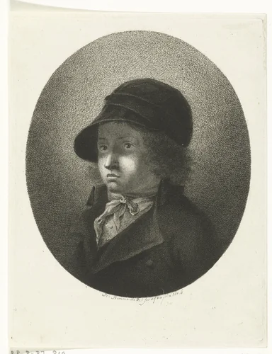 Portret van Dirk Langendijk als kind by Joannes Bemme, print, 1800-1803