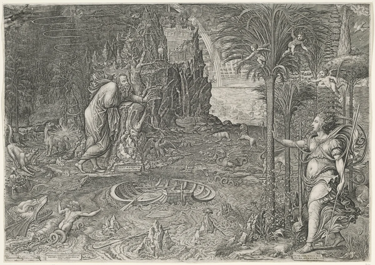 Allegorie van het leven by Unknown, print, 1561
