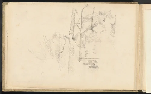 The Plaster Mill (La Moulin à plâtre) by Paul Cezanne, drawing, 1889-1892