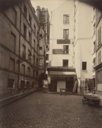 Rue Grenier-sur-l'Eau by Eugène Atget, photograph, 1924