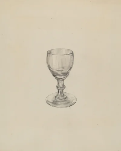 Glass by Lillian Causey, index of american design, 1936