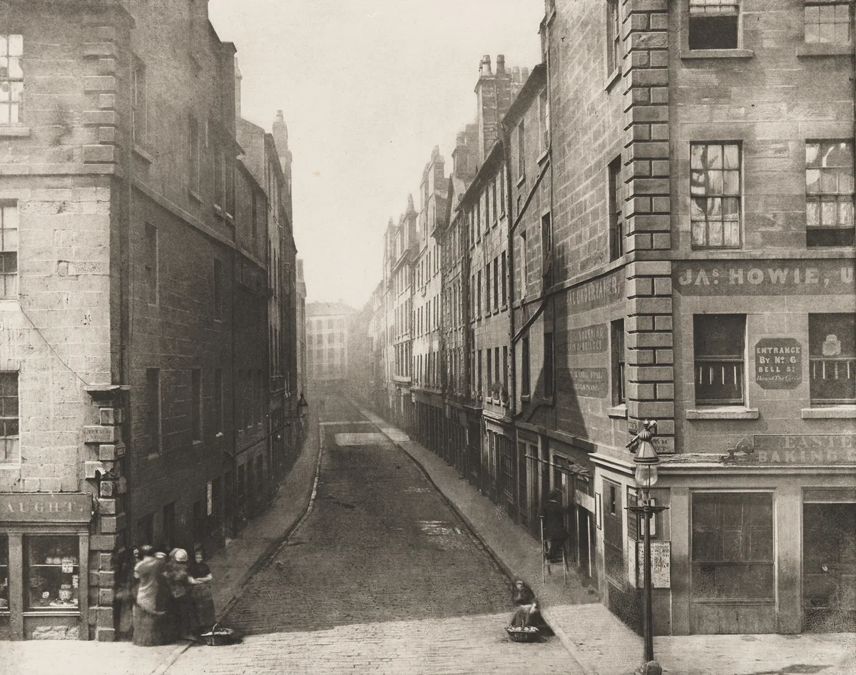 Bell Street from High Street by Thomas Annan, photograph, 1868