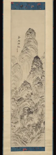 Green Mountains as the Rain Ceases by Urakami Gyokudō (浦上玉堂), painting, 1800-1820