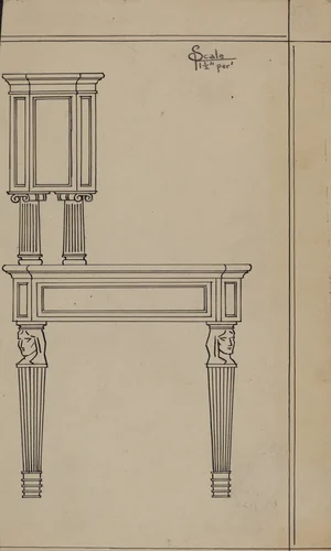 Desk by Frank Wenger, index of american design, 1936