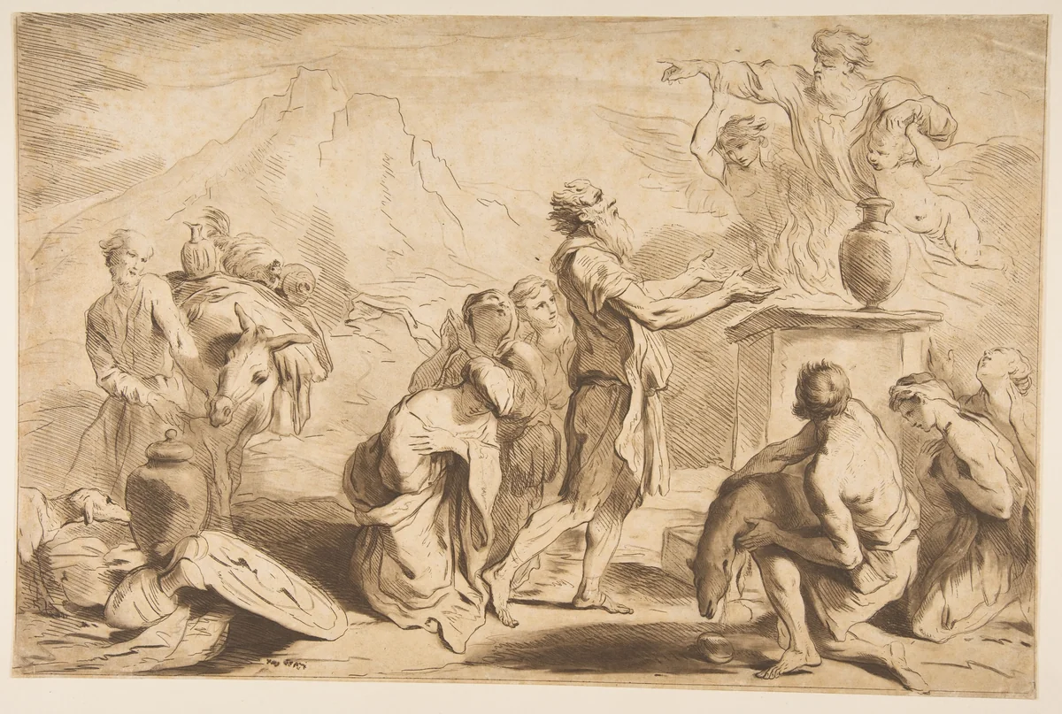 The Sacrifice of Noah by Francesco Bartolozzi, print, 1765