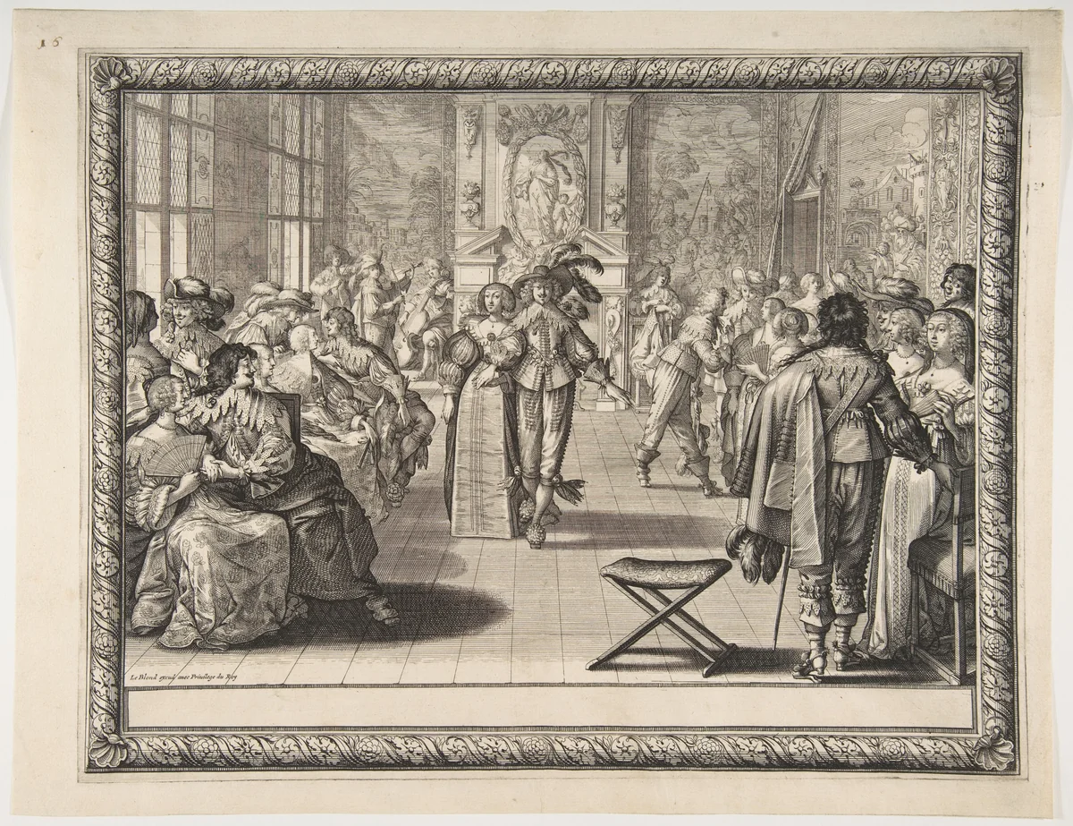 The Ball by Abraham Bosse, print, 1629-1639