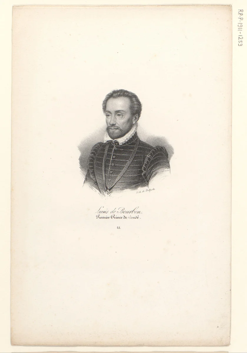 Portret van Lodewijk I van Bourbon-Condé by anonymous, print, 1818-1842