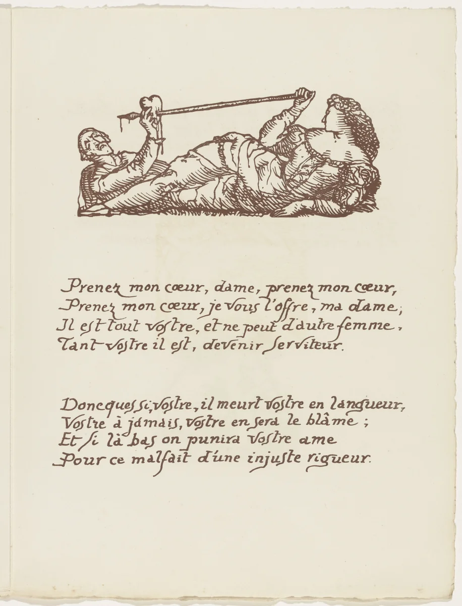 Headpiece (folio 84) from Les Amours (The Loves) by Émile Bernard, illustrated book, 1915