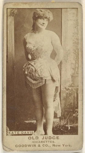 Kate Davis, from the Actors and Actresses series (N171) for Old Judge Cigarettes by Goodwin & Company, photograph, 1886-1890