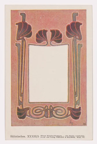 Wiener Künstler-Postkarte Serie 33/5 by Josef Hoffmann, design, 1898