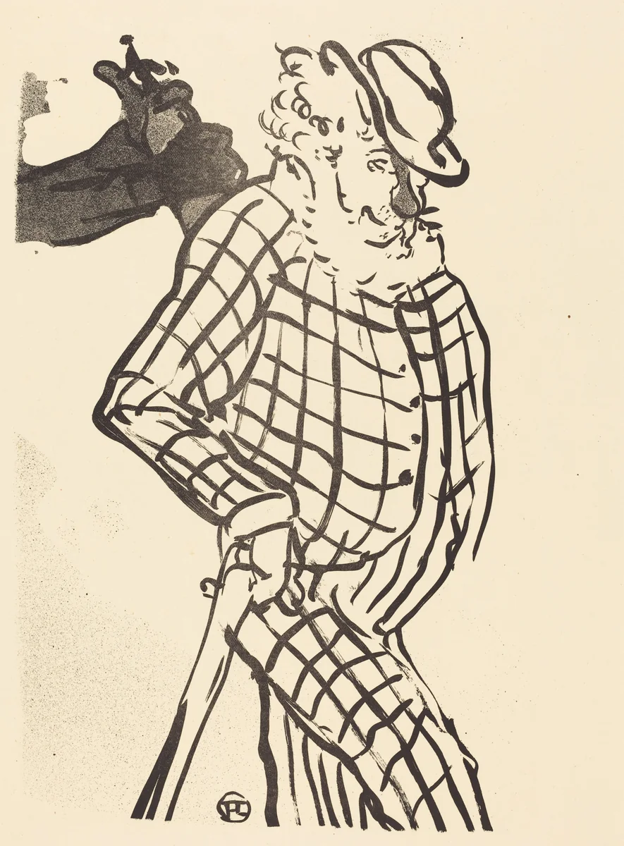 American Singer (Chanteur américain) by Henri de Toulouse-Lautrec, portfolio, 1893