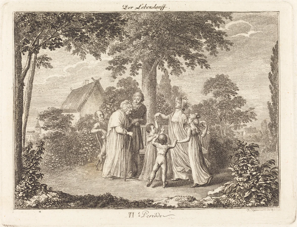 Grandparents by Daniel Nikolaus Chodowiecki, print, 1793