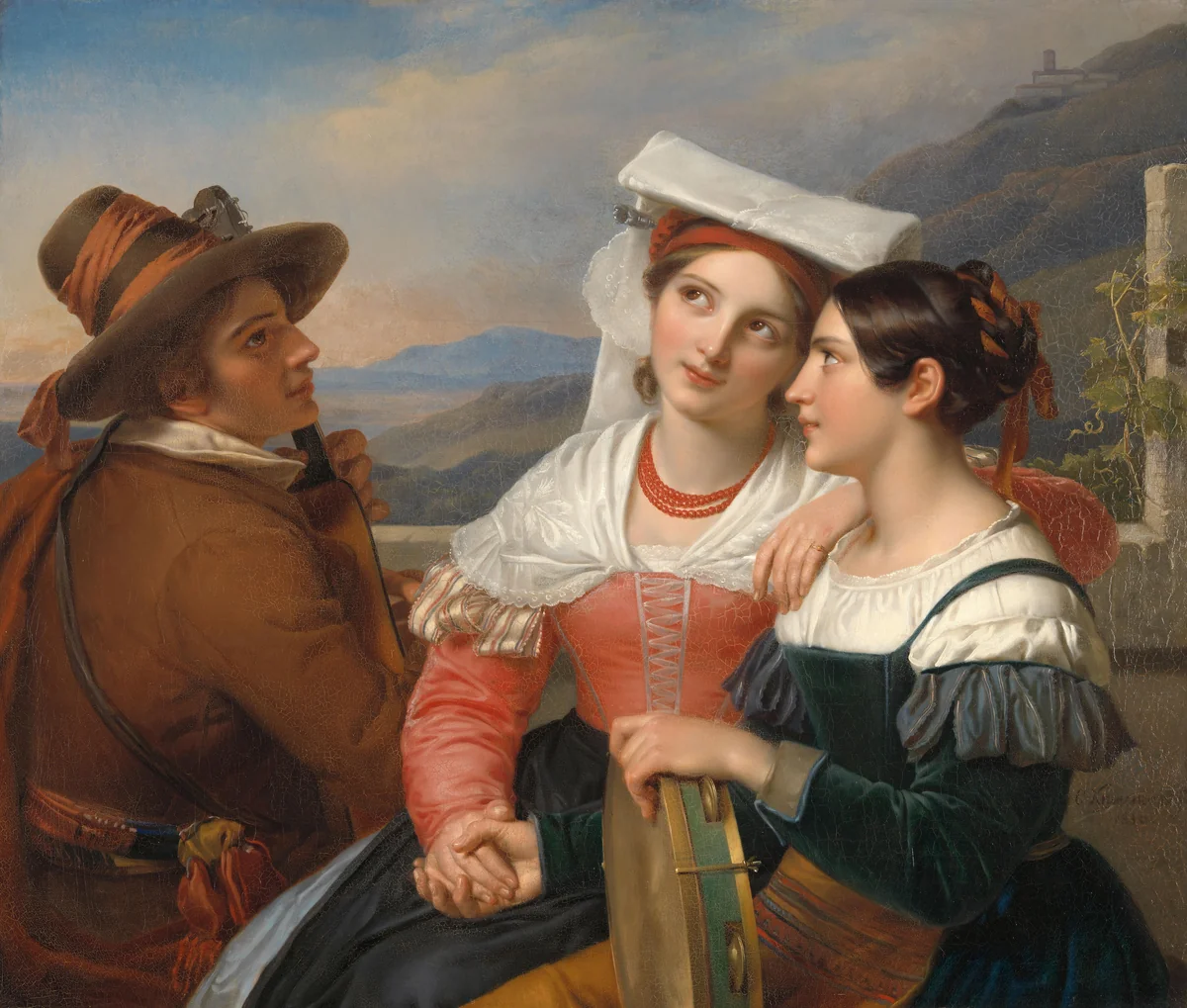 Of One Heart by Cornelis Kruseman, painting, 1830