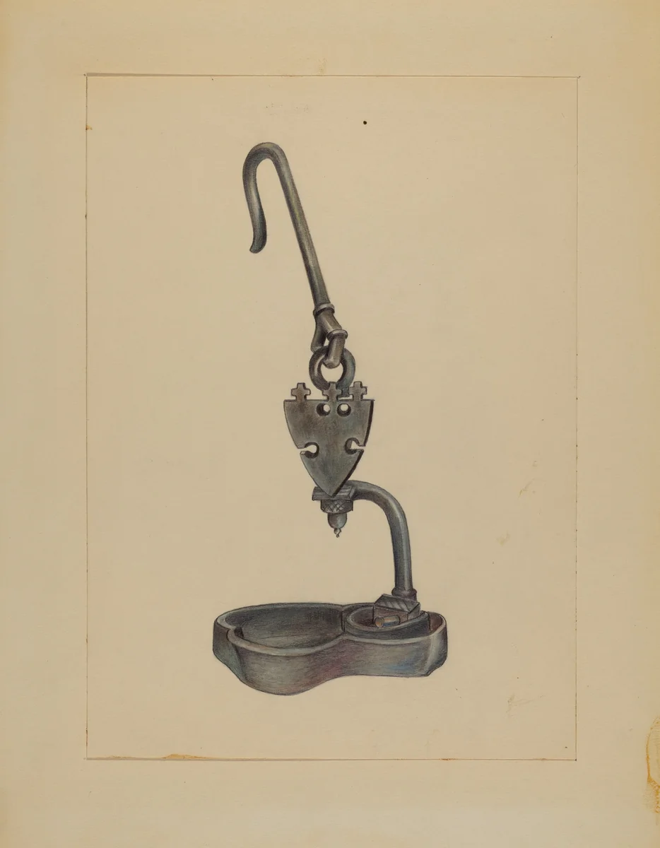 Lamp by Charlotte Winter, index of american design, 1936