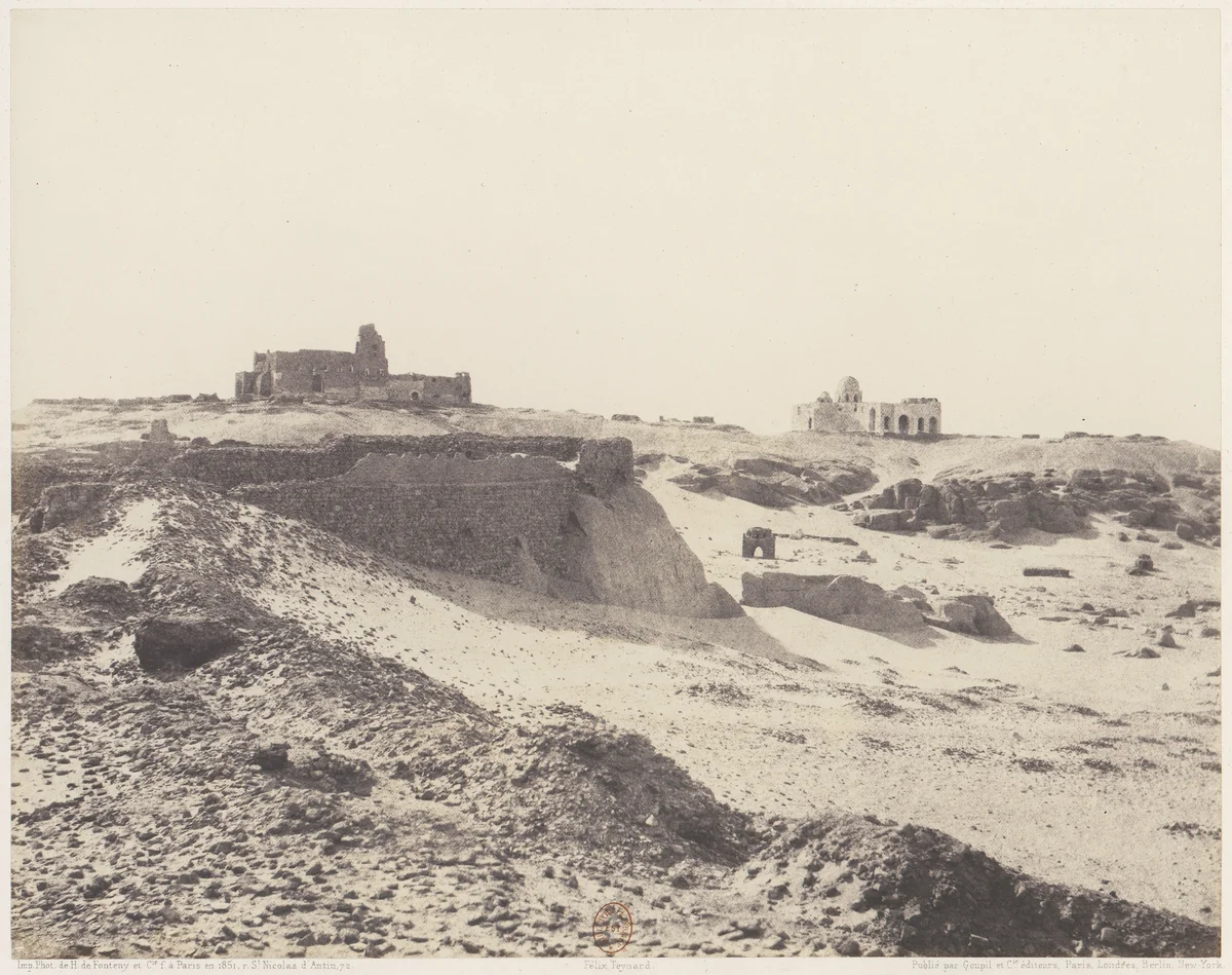 Assouan, Ruines de l'Ancienne Enciente Arabe, au Sud-Est de la Ville by Félix Teynard, photograph, 1851-1852