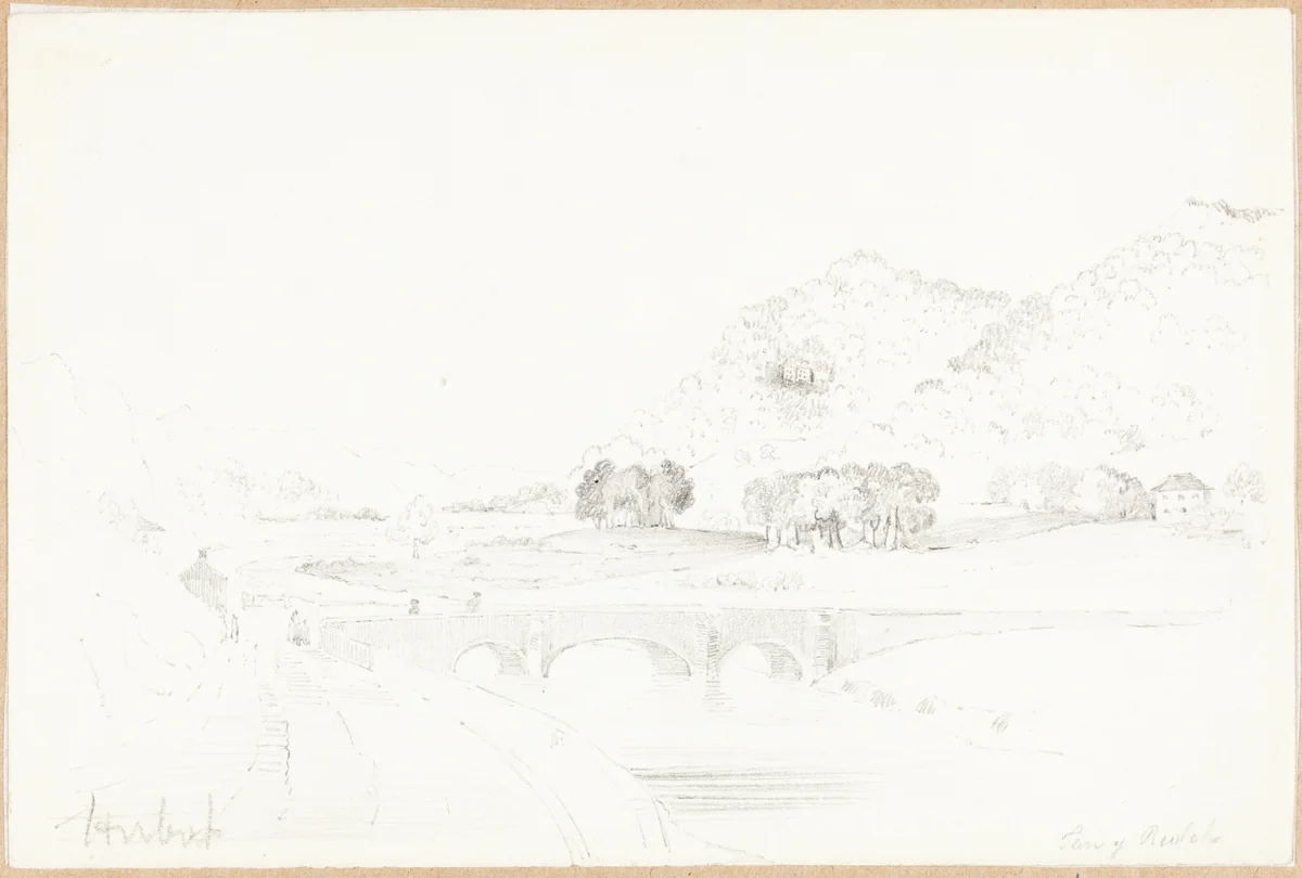Tan y Bwlch by John Linnell, drawing, 1792-1882