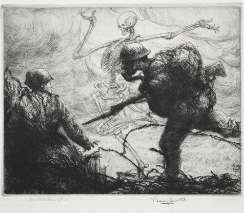 Dance of Death: Death Intoxicated by Percy John Delf Smith, print, 1919