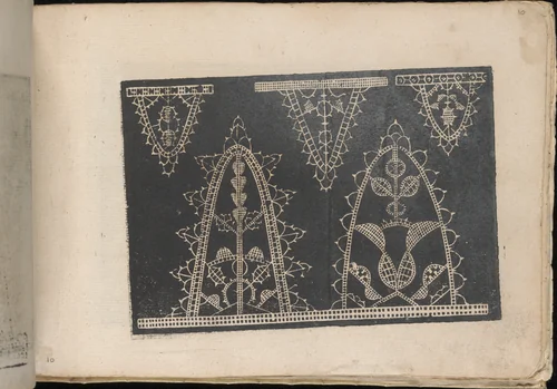 Fiori di Ricami Nuovamente Posti in Luce, page 10 (recto) by Matteo Florimi, book, 1591