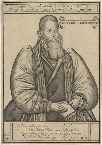 Gervase Babington, Bishop by Renold Elstrack, print, 1571-1625