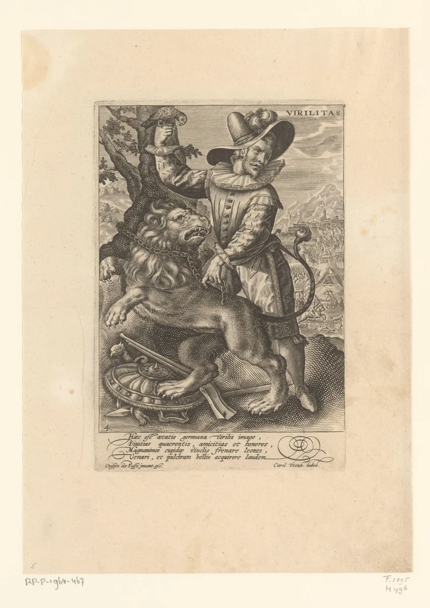 Volwassenheid by Crispijn van de Passe, print, 1599
