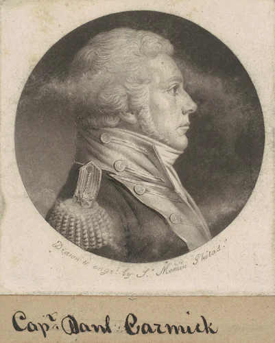 Anne-Louis de Tousard by Charles B. J. Févret de Saint-Mémin, print, 1798-1801