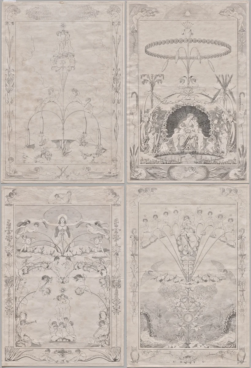 Times of Day by Philipp Otto Runge, print, 1803-1805