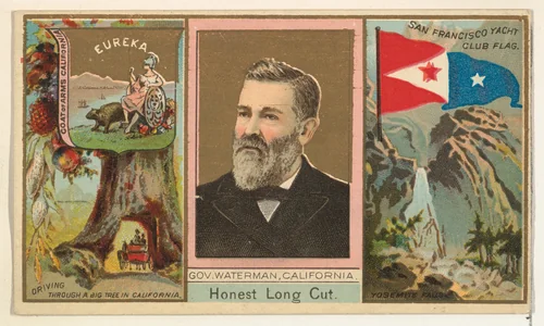 Governor Waterman, California, from "Governors, Arms, Etc." series (N133-1), issued by Duke Sons & Co. by W. Duke, Sons & Co., print, 1885-1892