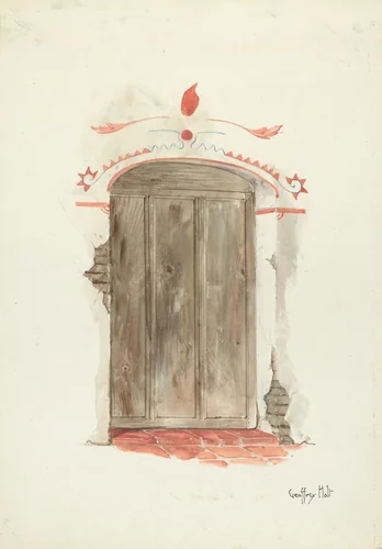 Wall Painting by Geoffrey Holt, index of american design, 1935-1942