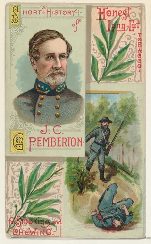 A Short History: General John C. Pemberton, from the Histories of Generals series (N114) issued by W. Duke, Sons & Co. to promote Honest Long Cut Smoking and Chewing Tobacco by W. Duke, Sons & Co., print, 1888