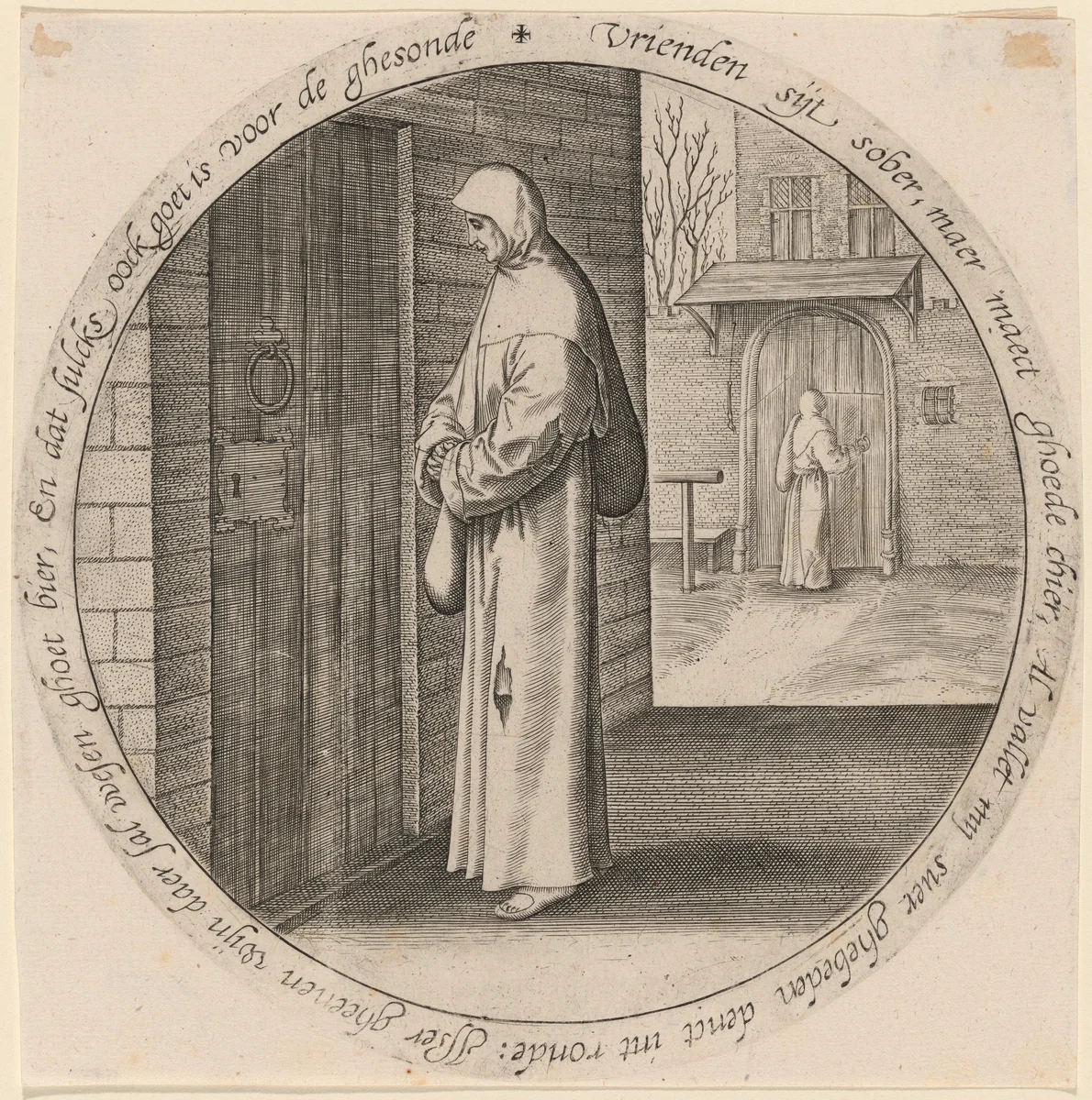 One Begs in Vain at the Door of the Deaf by Johan Wierix
Pieter Bruegel the Elder, print, 1563-1573