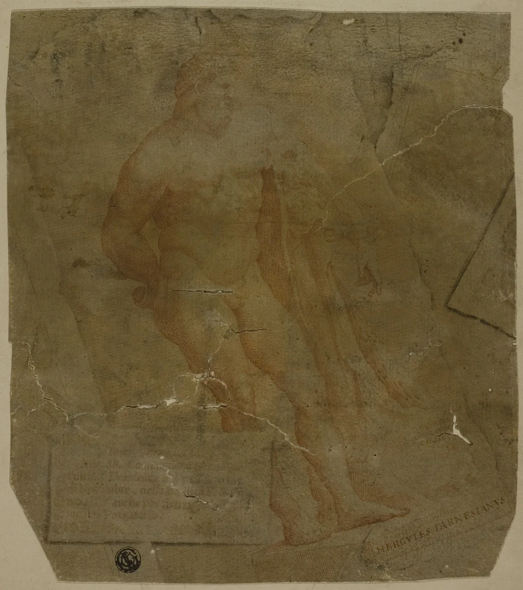 Hercules by Unknown Artist, drawing, 1700-1799