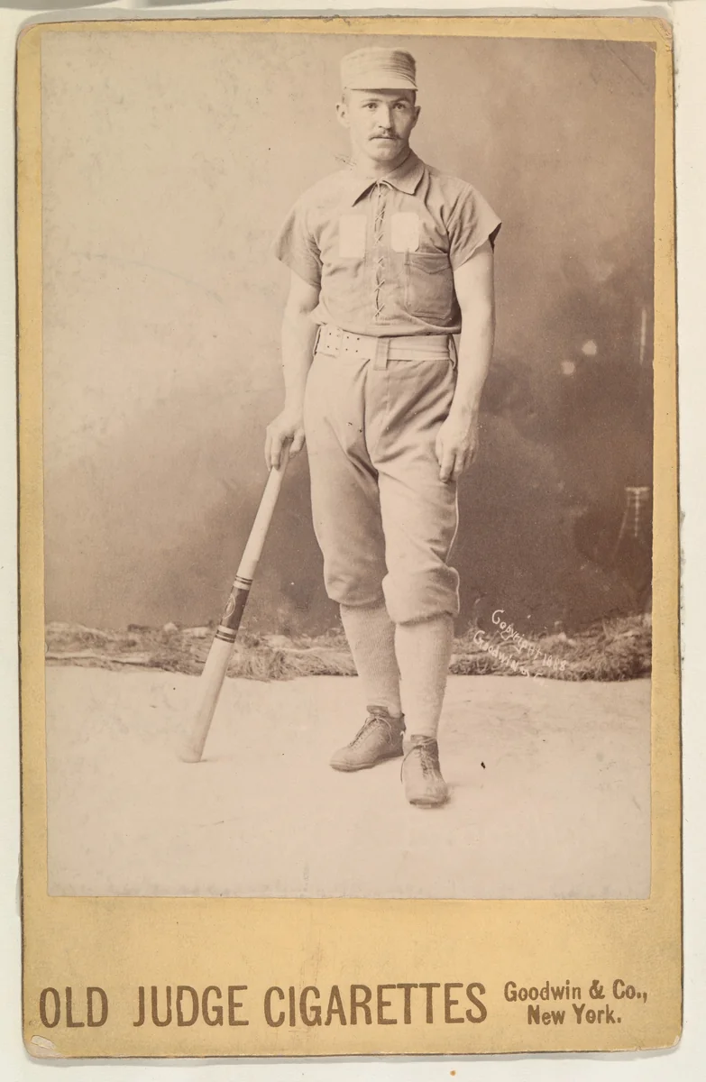 Charlie Reynolds, Catcher, Brooklyn, from the series Old Judge Cigarettes by Goodwin & Company, photograph, 1887