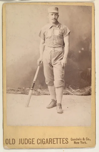 Charlie Reynolds, Catcher, Brooklyn, from the series Old Judge Cigarettes by Goodwin & Company, photograph, 1887